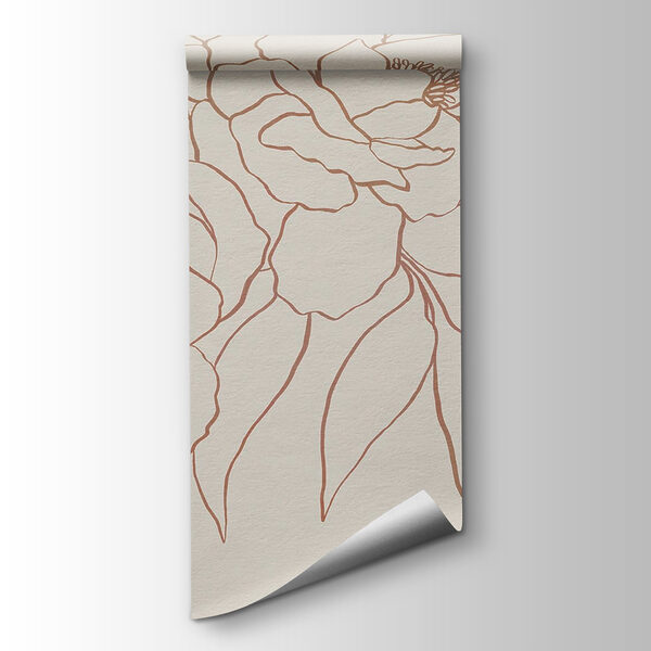 Drawing of flowers on a white surface