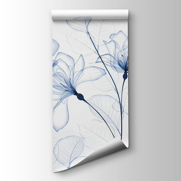 Transparent flowers and leaves Transparent flowers and leaves