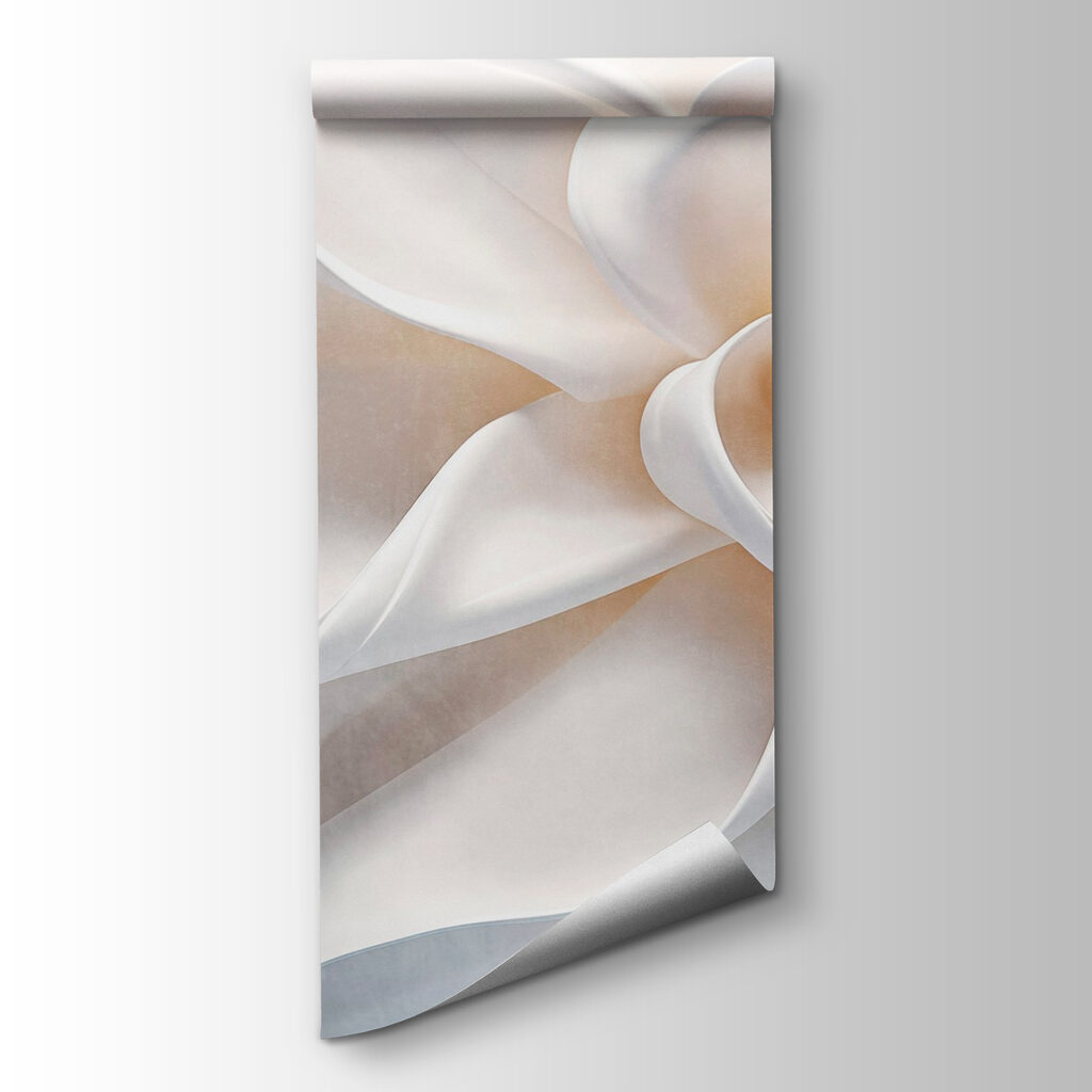 White fabric flower White fabric flower