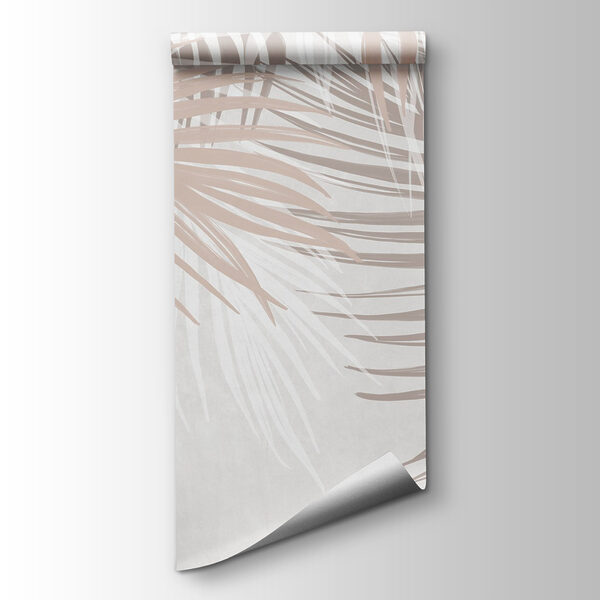 Soft hues of palm leaves intertwine Soft hues of palm leaves intertwine