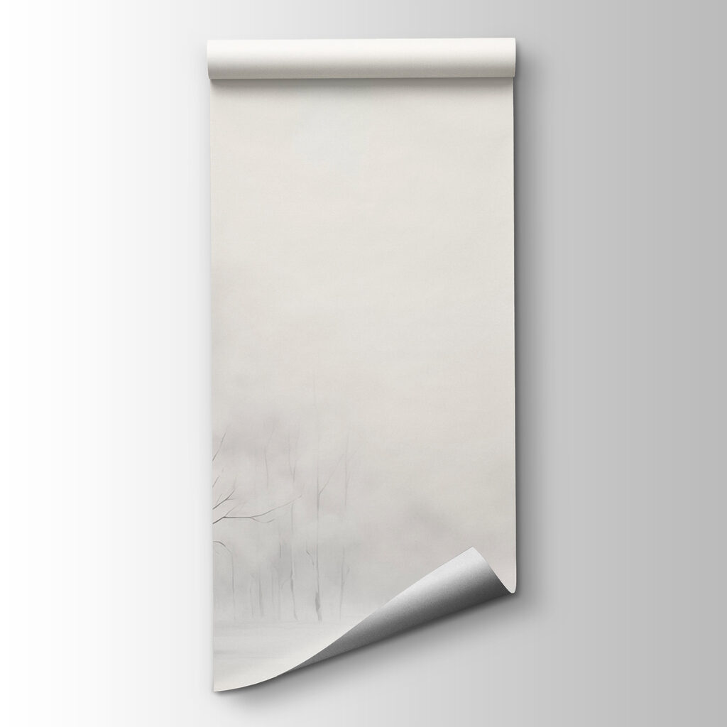 Group of trees in a snowy forest Group of trees in a snowy forest