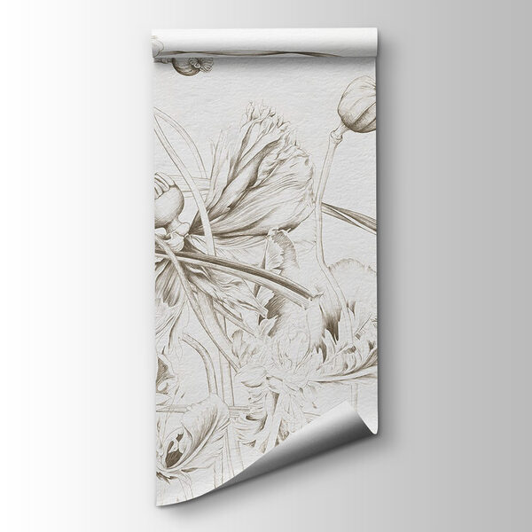 Drawing of flowers and leaves Drawing of flowers and leaves