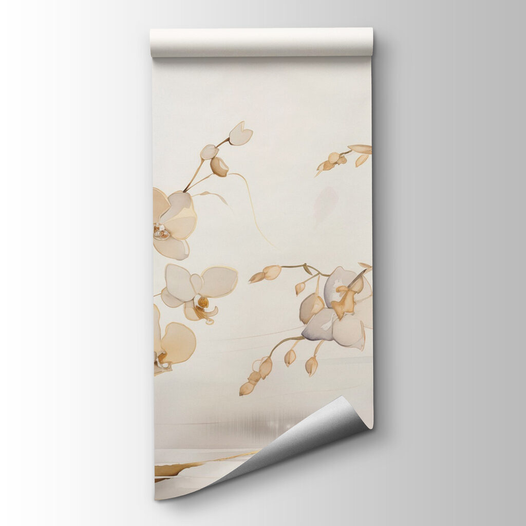 Painting of white flowers Painting of white flowers