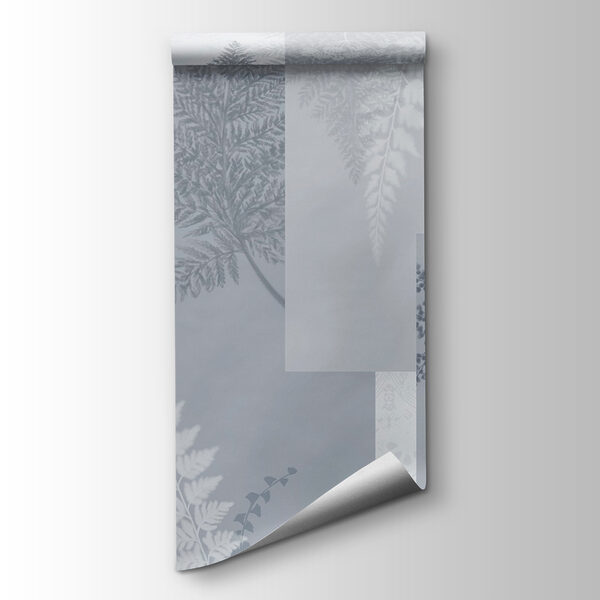 Grey and white floral pattern