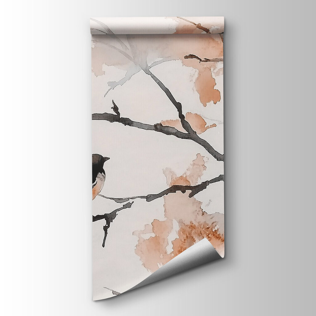 Group of birds sitting on a tree branch Group of birds sitting on a tree branch