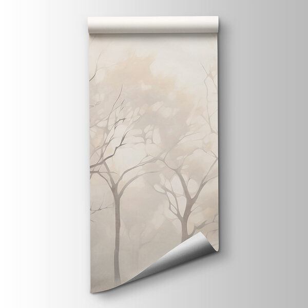 Group of trees in fog