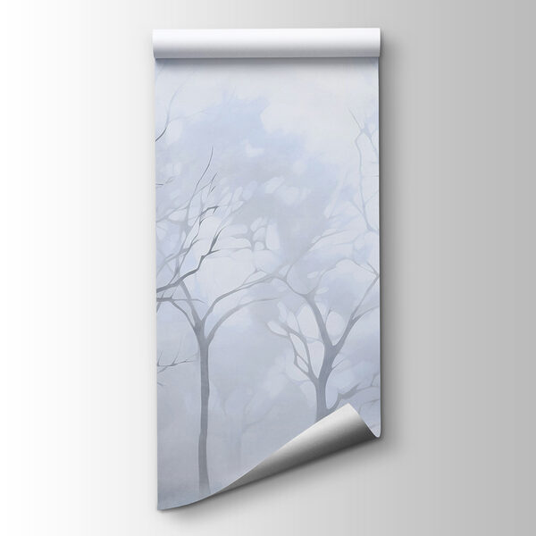 Group of trees in fog Group of trees in fog