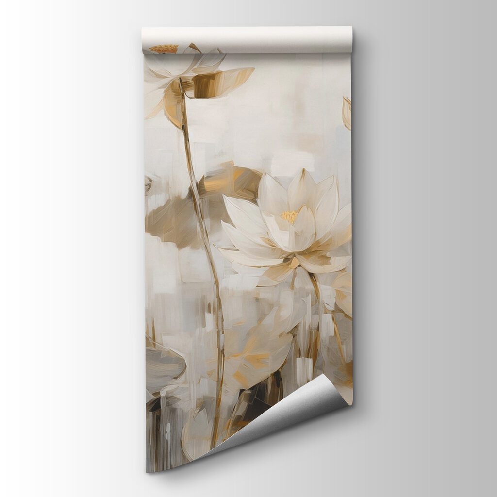 Painting of white flowers Painting of white flowers