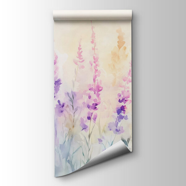 Painting of flowers in a field Painting of flowers in a field