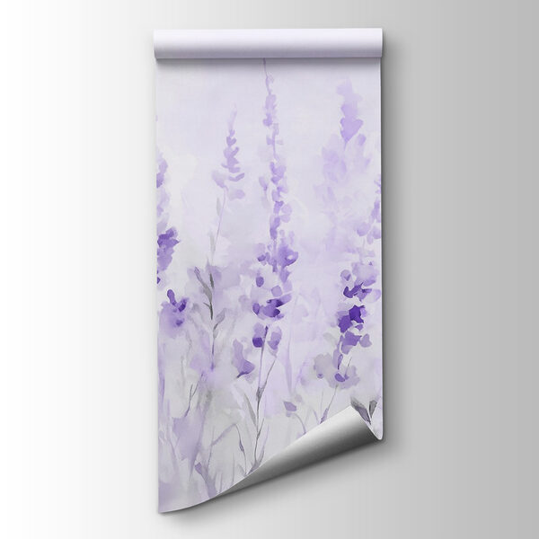 Painting of purple flowers