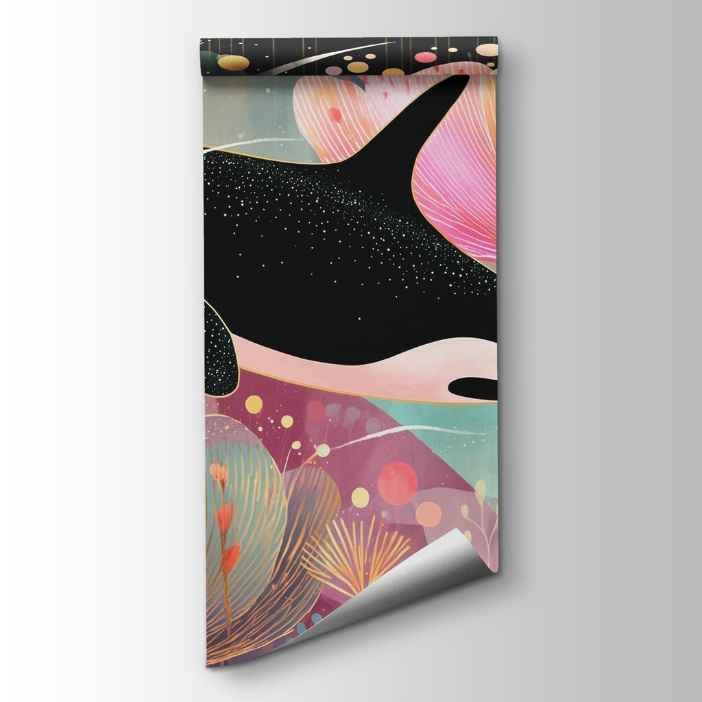 Whale swimming in the water Whale swimming in the water