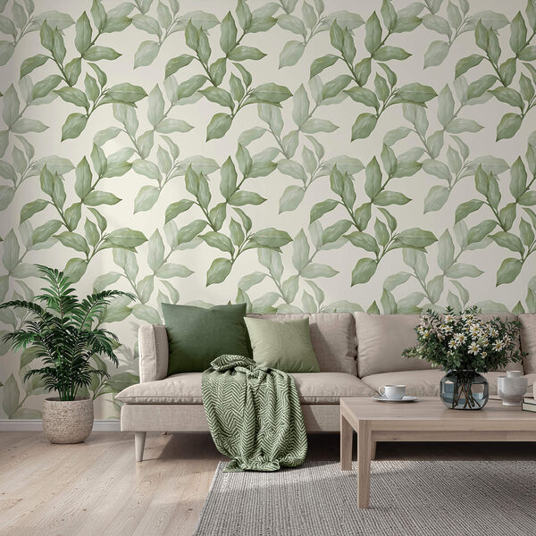 Vzor listov na bielom pozadí Vzor listov na bielom pozadí