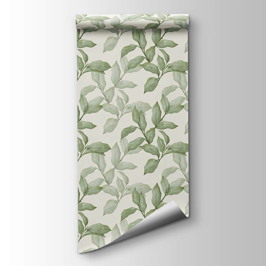 Pattern of leaves on a white background Pattern of leaves on a white background