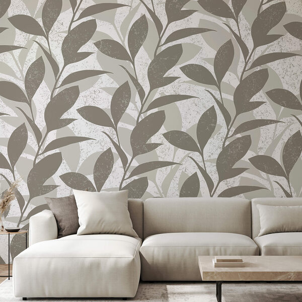 Vzor listov na bielom pozadí