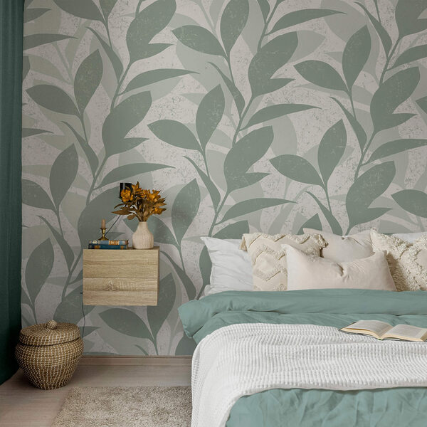 Vzor listov na bielom pozadí