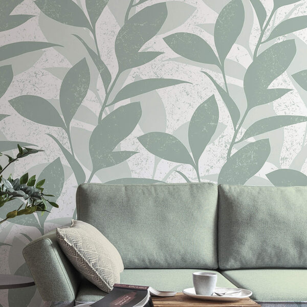 Vzor listov na bielom pozadí