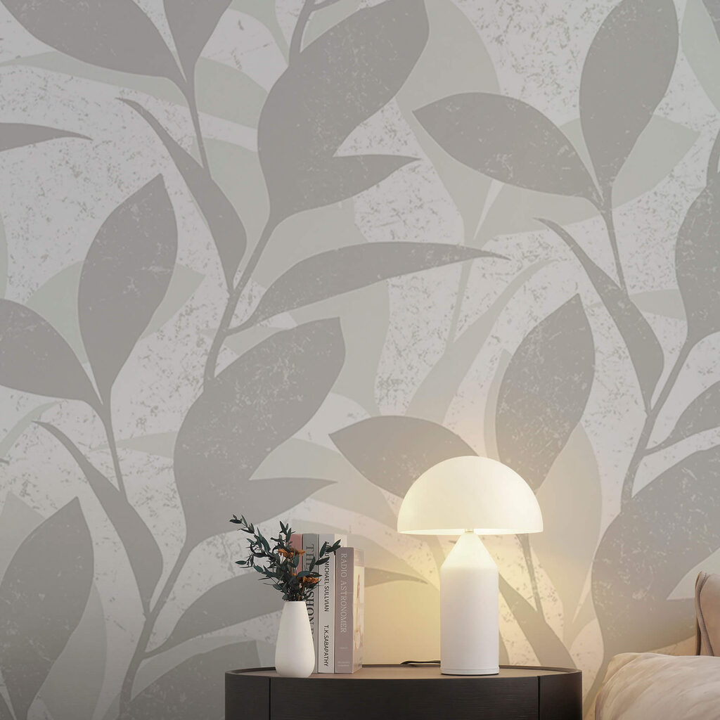 Vzor listov na bielom pozadí Vzor listov na bielom pozadí