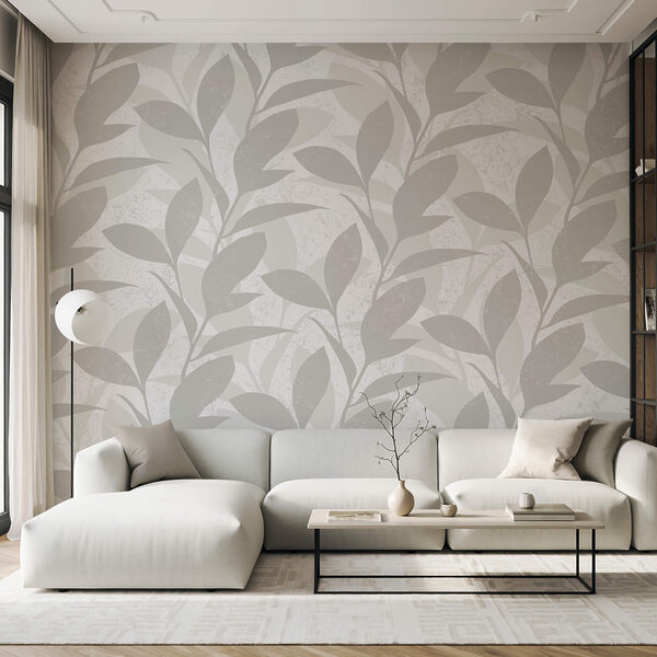 Vzor listov na bielom pozadí Vzor listov na bielom pozadí