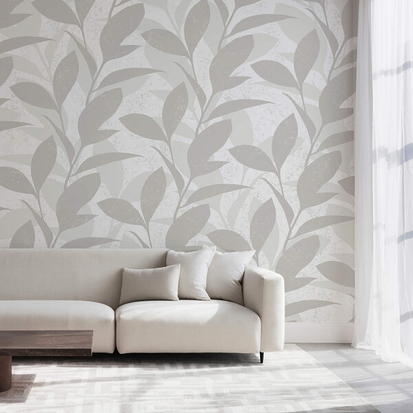 Vzor listov na bielom pozadí Vzor listov na bielom pozadí