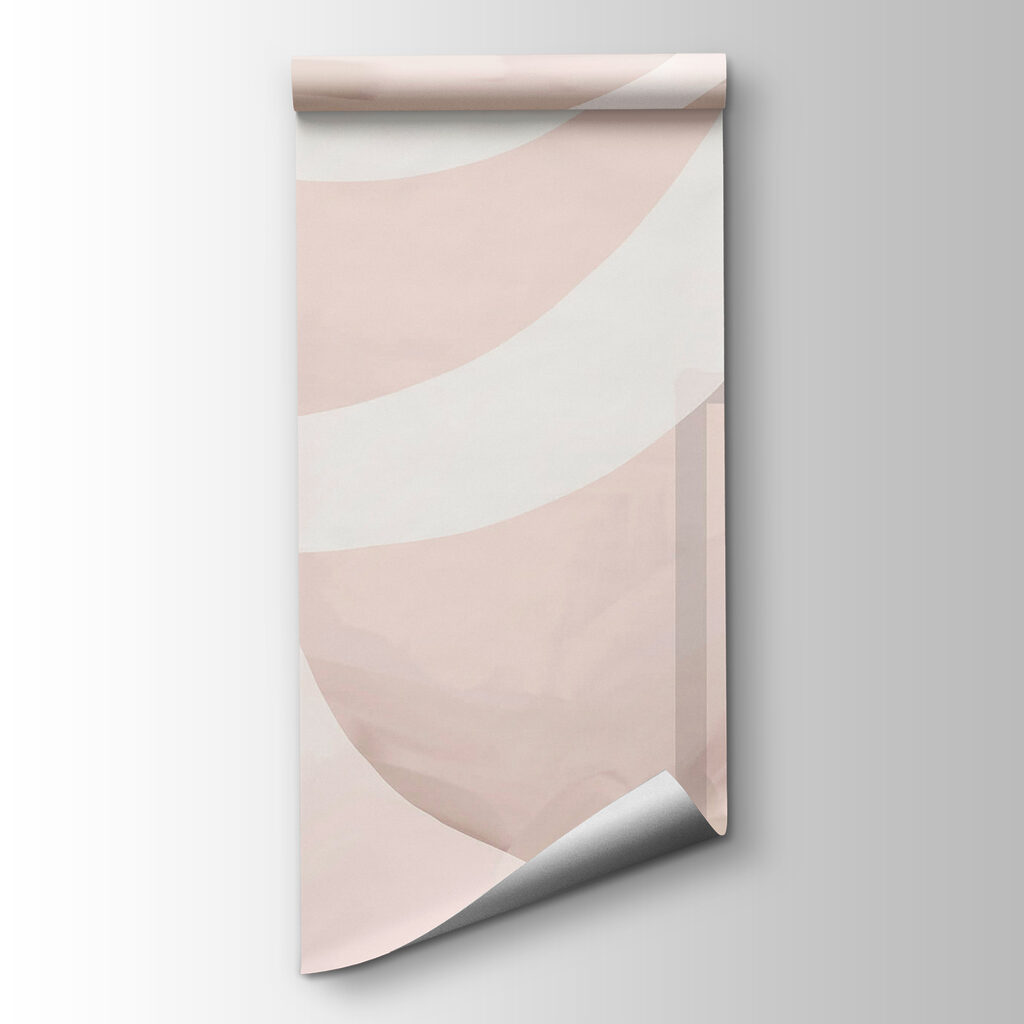Abstract shapes in soft pastel colors