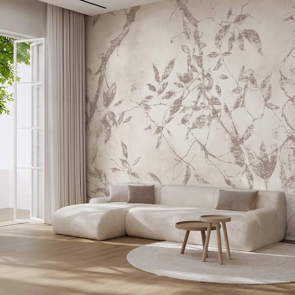 Vzory lístia na jemnom pozadí Vzory lístia na jemnom pozadí