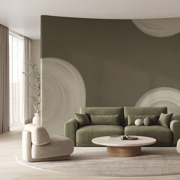 Fototapety Biely vírivý objekt na hnedom pozadí