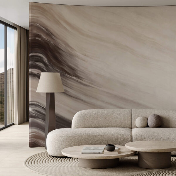 Abstraktné vlny v jemných odtieňoch