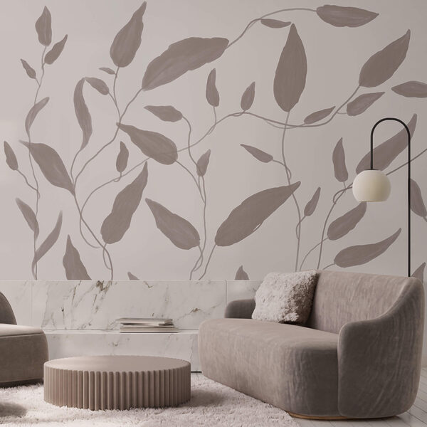 Kresba listov na bielom pozadí