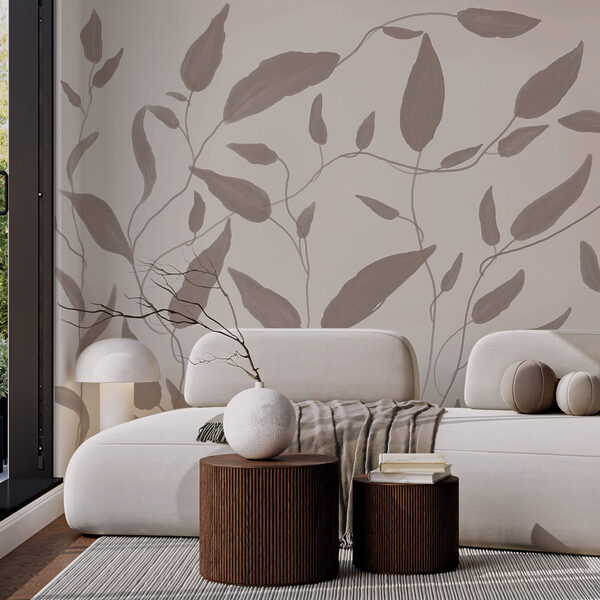 Kresba listov na bielom pozadí