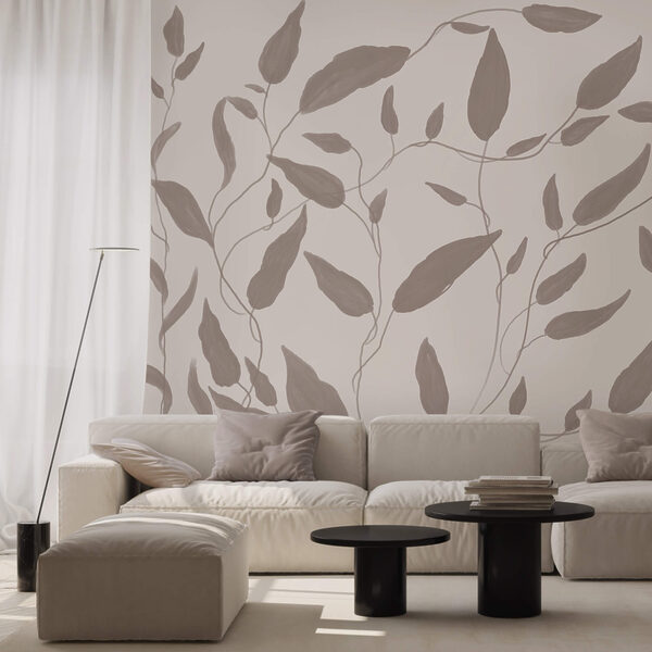 Kresba listov na bielom pozadí