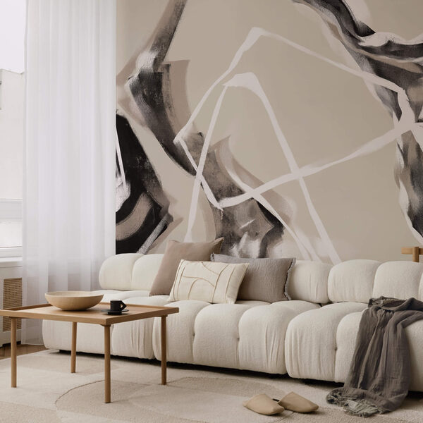 Vrstvené línie v jemných tónoch Vrstvené línie v jemných tónoch