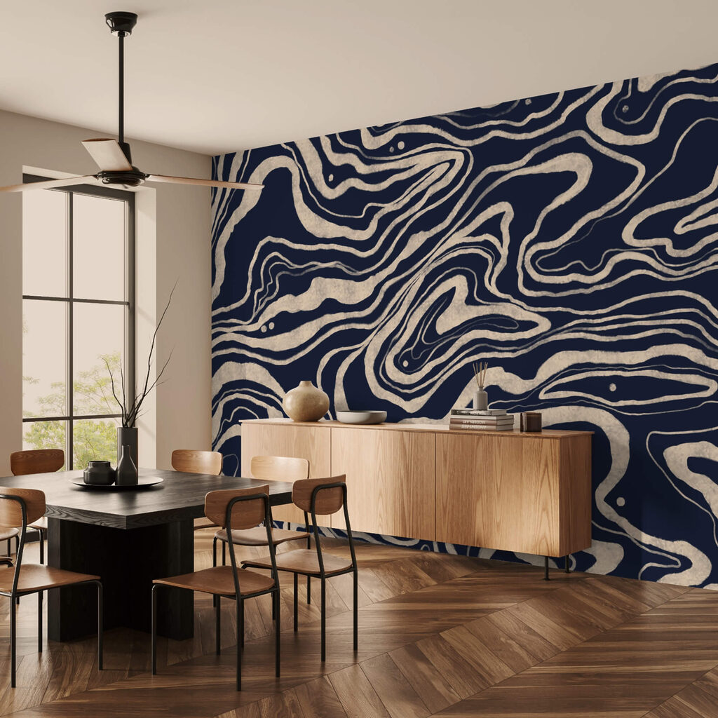 Čierno-biely vírivý vzor Čierno-biely vírivý vzor