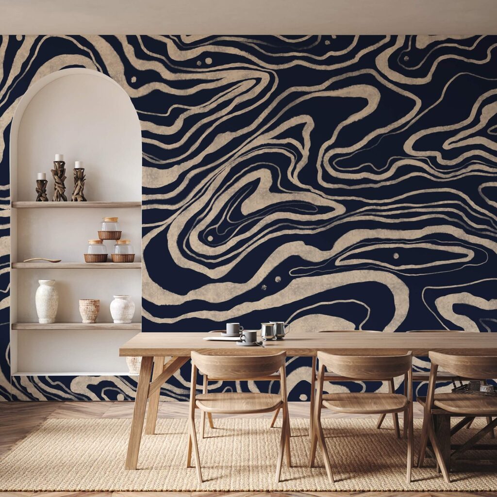 Čierno-biely vírivý vzor Čierno-biely vírivý vzor