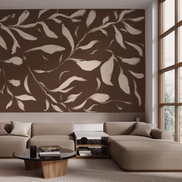 - Šepkajúce listy na hnedom pozadí - Šepkajúce listy na hnedom pozadí