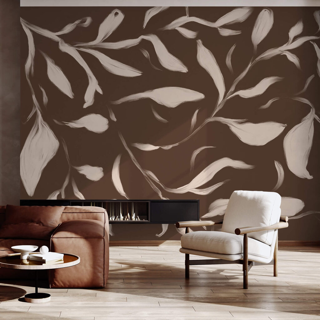 - Šepkajúce listy na hnedom pozadí - Šepkajúce listy na hnedom pozadí