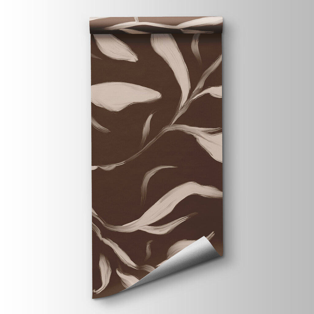 - Whispering leaves on a brown backdrop - Whispering leaves on a brown backdrop