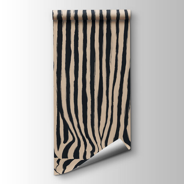 Black and white striped curtain Black and white striped curtain