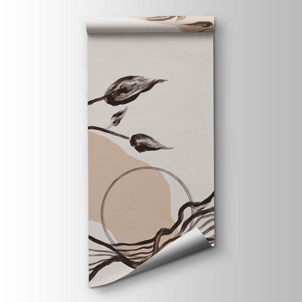 Elegant flowing lines with natural elements Elegant flowing lines with natural elements