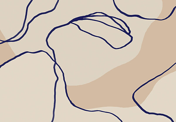 Flowing Lines on Soft Background Flowing Lines on Soft Background