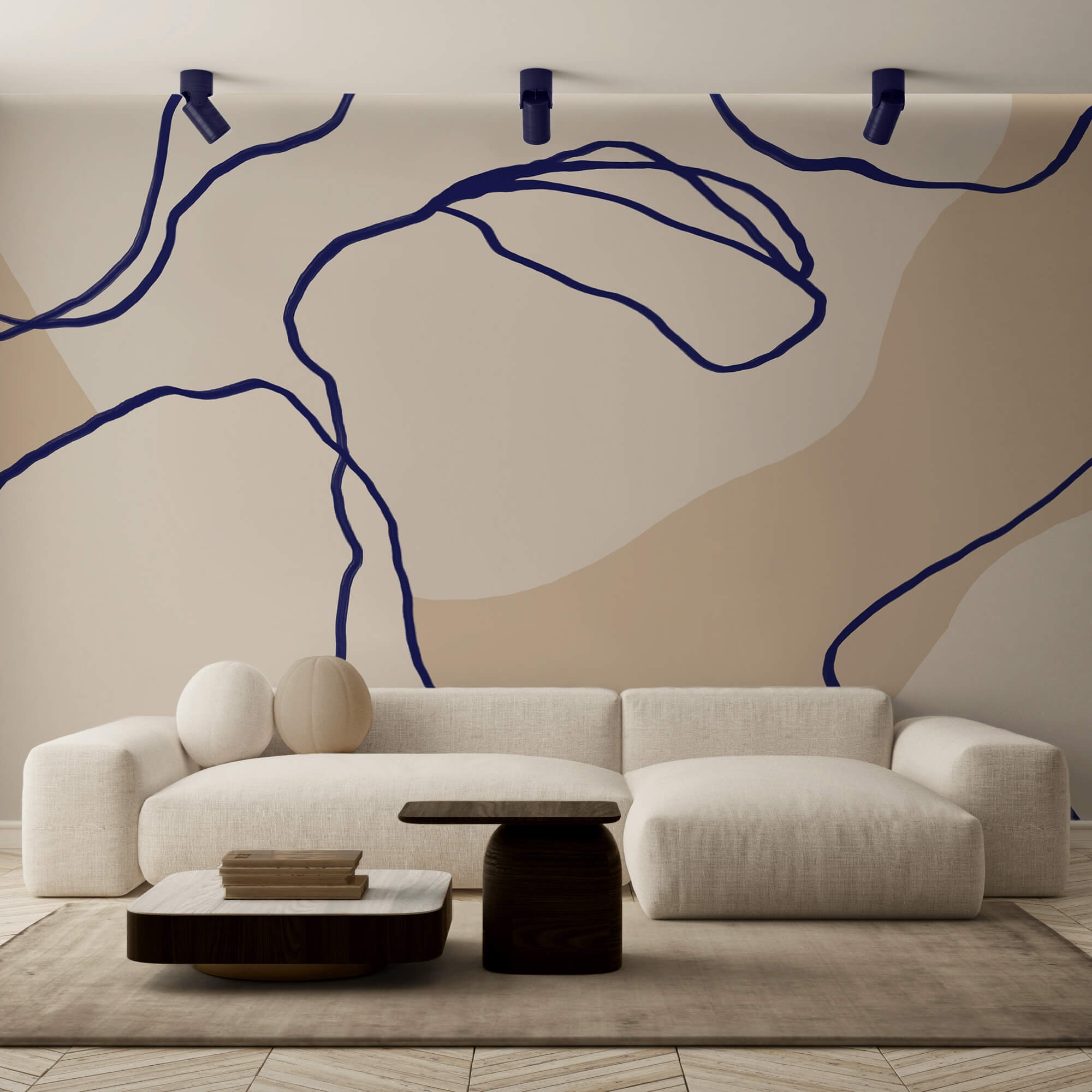 Plynulé línie na jemnom pozadí Plynulé línie na jemnom pozadí