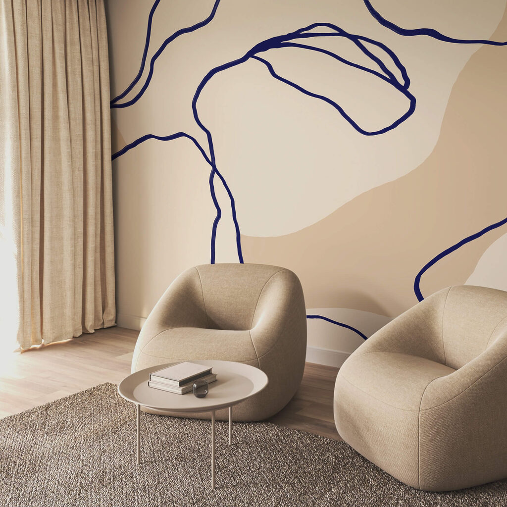 Plynulé línie na jemnom pozadí Plynulé línie na jemnom pozadí