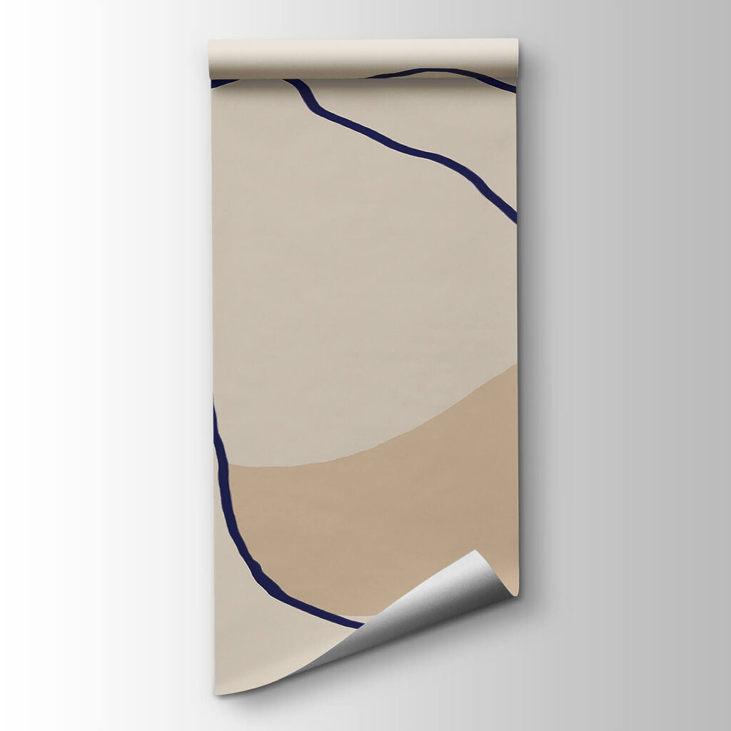 Flowing Lines on Soft Background Flowing Lines on Soft Background