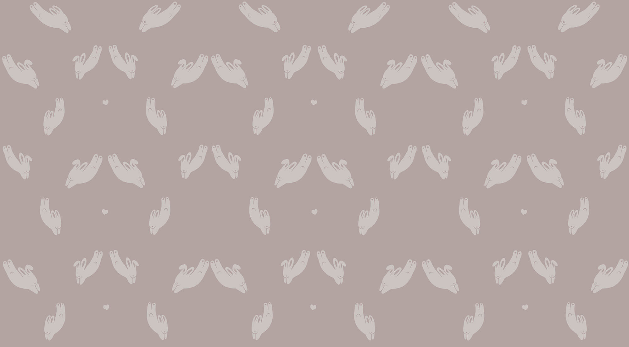 Pattern of rabbits on a gray background Pattern of rabbits on a gray background