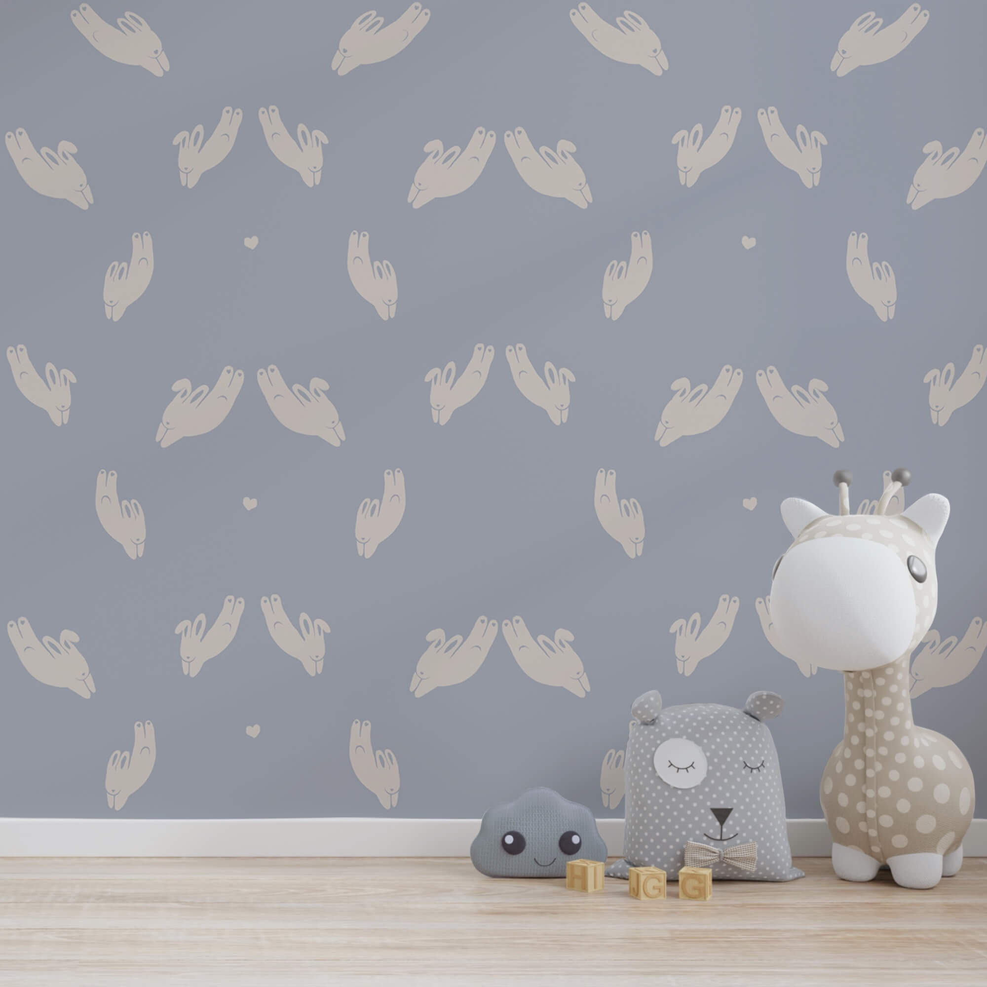 Vzor rúk na modrom pozadí Vzor rúk na modrom pozadí