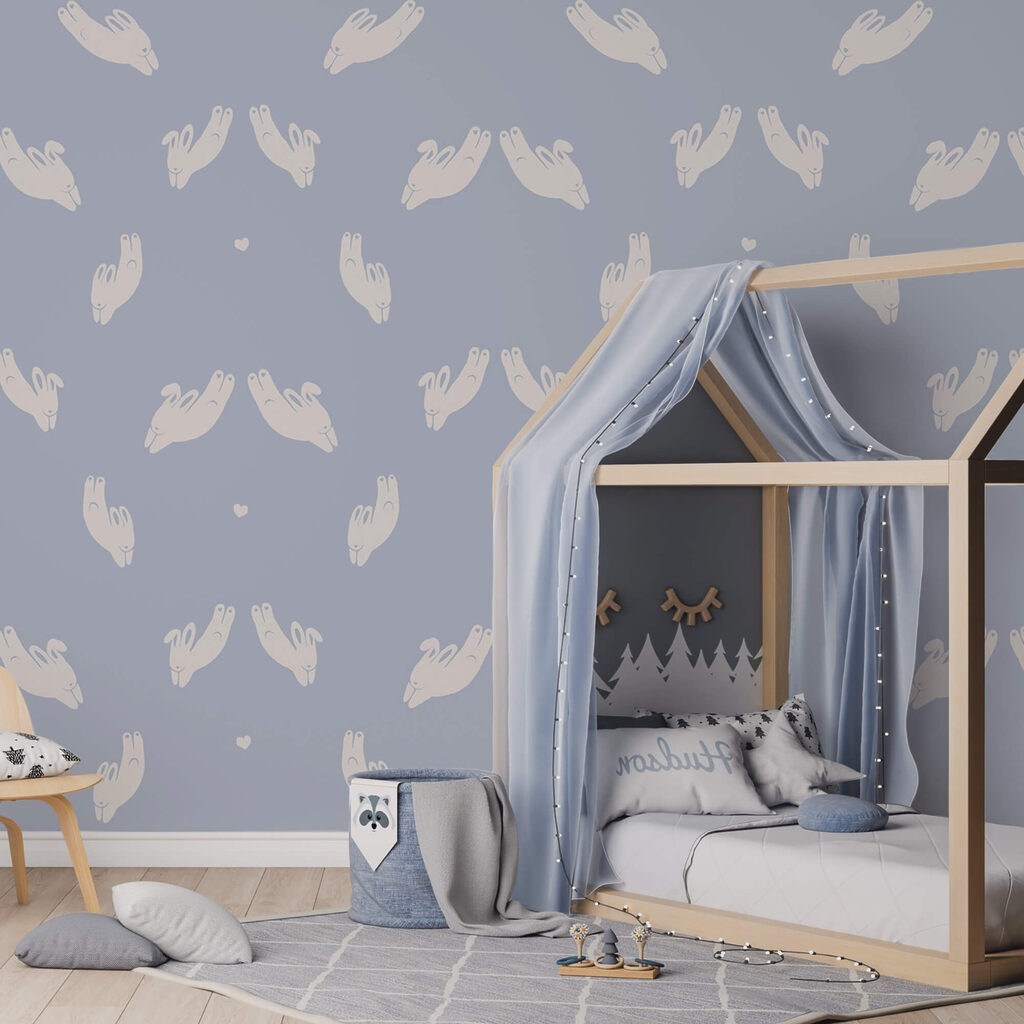 Vzor rúk na modrom pozadí Vzor rúk na modrom pozadí