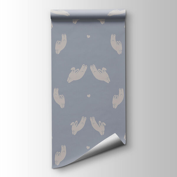 Pattern of hands on a blue background Pattern of hands on a blue background