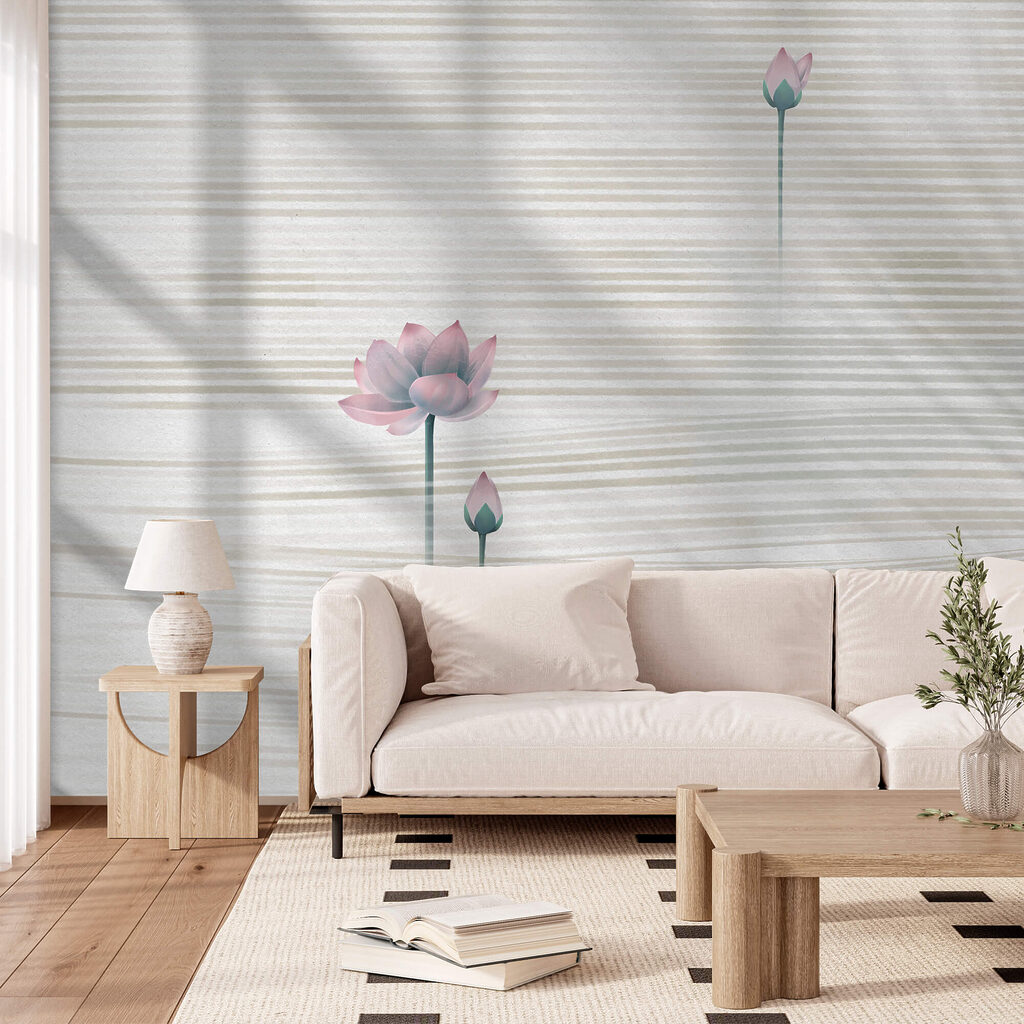 Pokojné kvety na jemných vlnách Pokojné kvety na jemných vlnách