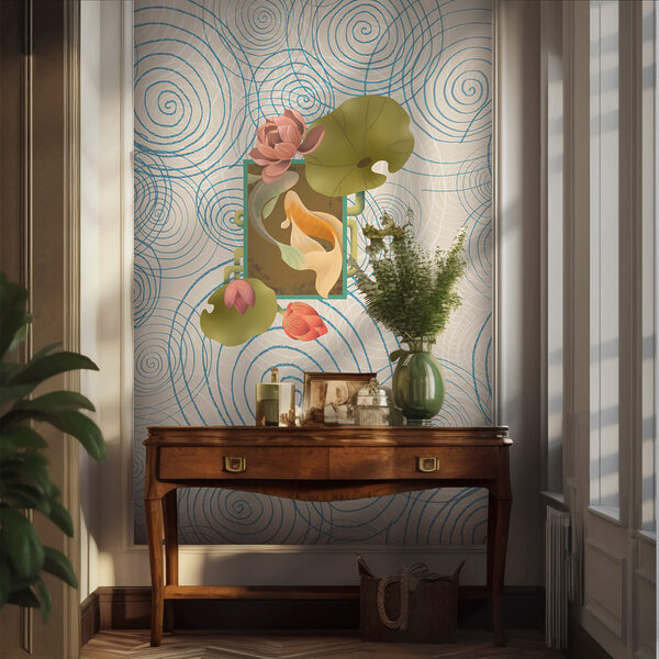 Vzor špirál a kvetov Vzor špirál a kvetov