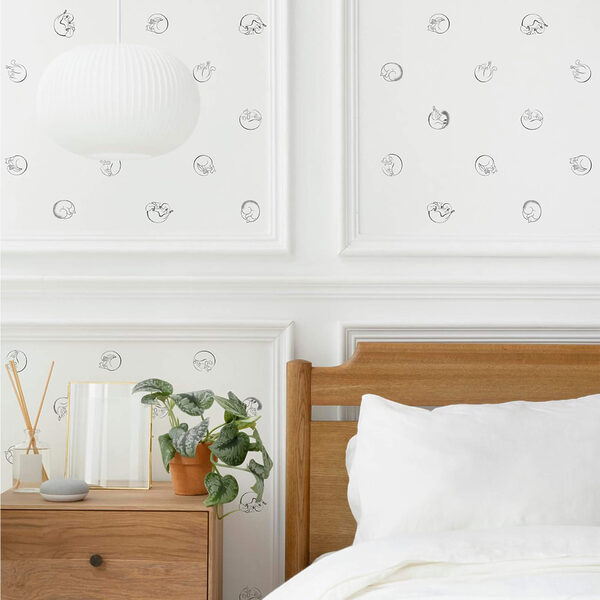 Biele pozadie s čiernymi bodkami