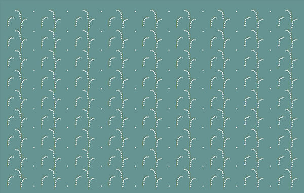 Pattern of white flowers on a blue background Pattern of white flowers on a blue background